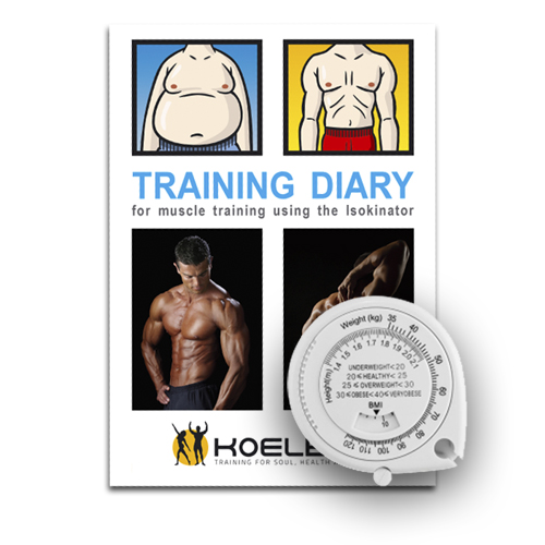 Training-Diary-Tape-Set-500 Set with measuring tape and training diary