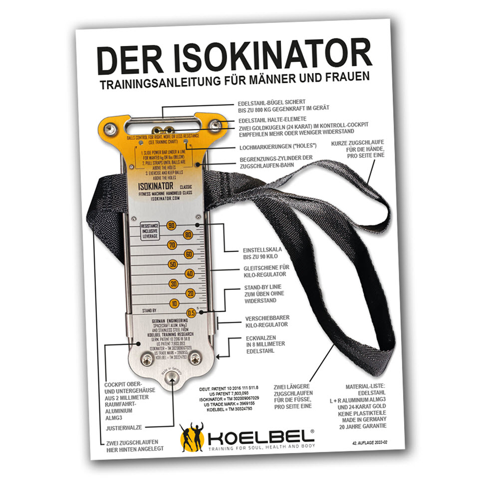 Isokinator-Trainings-Anleitung-42-Auflage-2023 Inklusive Trainingsanleitung für Mann und Frau